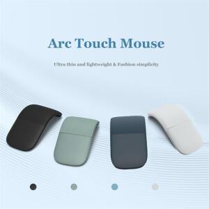 Microsoft Surface 용 Bluetooth Arc 터치 마우스 무선 접이식 인체 공학적 컴퓨터 3D 음소거 레이저 PC 노