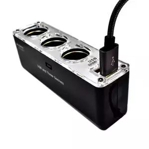 로제트 차량용 듀얼 시거잭 3구소켓 USB2포트 RX-6800 [W9090D1]