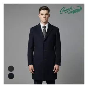 [TAG가 560,000원] 크로커다일 남성 캐시미어 혼방 클래식 오버코트