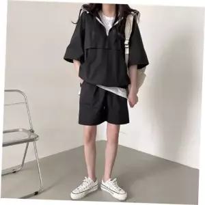 트레이닝 상하세트 반팔세트 하프 후디 캐주얼 아노 세트 set05