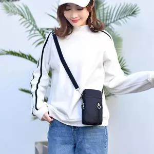 3단 미니 가벼운 핸드 가방 여성 휴대 폰 크로스 백 YSx5+2tNj