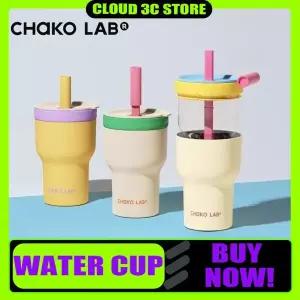 Chakolab 대용량 냉간 절연 컵 유리 스테인레스 스틸 워터 컵 커피 한 뚜껑 더블 음료 자동차 캠핑 선물