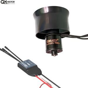 QX-MOTOR 30mm EDF 6 블레이드 덕트 팬(QF1611 브러시리스 모터 포함) RC 멀티로터 드론 부품 장난감 20A E