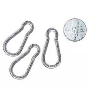 땅콩 강철 카라비너 4mm 소형 16개 스틸비너 스테인레스 캠핑 텐트