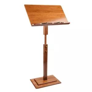 나무 보면대 악보 스탠드 악보대 받침대 거치대 지휘자 악기 휴대용 음악 공연