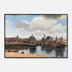 스웨리움 명화 그림 유럽 미술 작품 인테리어 액자 요하네스 페르메이르 델프트 풍경