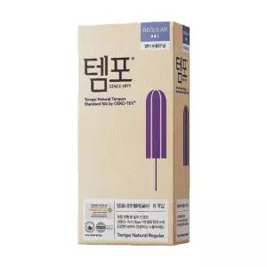 동아제약 템포내추럴 탐폰 체내형생리대 레귤러 8P