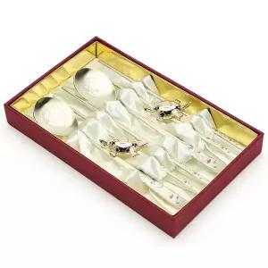 수저세트 거북 부부수저세트 십장생 티타늄