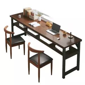 컴퓨터책상 원룸 거실활용 2인 서재 모던 긴테이블 학습책상 공부 티테이블