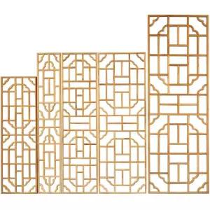 전통 창살 한옥 고전 창문 인테리어 문살 사각 창호문 화이트 우드