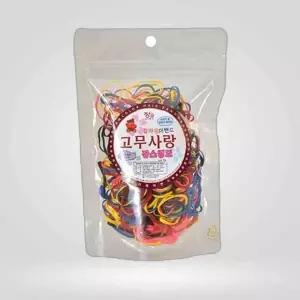 장스 지퍼 우레탄 헤어밴드 머리고무줄 칼라 리본 머리끈