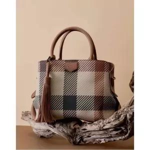 매장정품 DAKS 닥스 [GREAT HOUSE CHECK PVC] 브라운 빅하우스체크 토트백 DCBA2F682W2 1166296