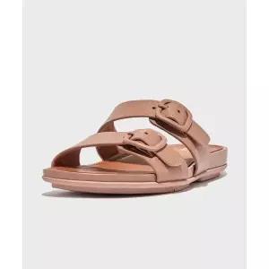 FITFLOP 그라시에 버클 레더 슬라이드 Beige