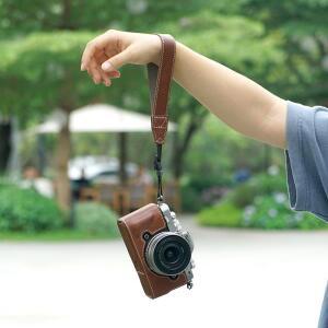 카메라용 핫슈 커버 캡Nikon Zfc 버팔로 텍스처 카메라 보호대용 하프 인조 가죽 바닥 1/4 나사 넥