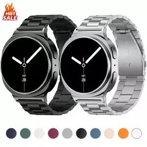 갤럭시 워치 8 40mm 44mm 8 클래식 46mm 스테인리스 스틸 스트랩 갤럭시 워치 7 울트라 2025 47mm 메탈 밴