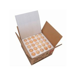 달걀 포장 박스 계란빵 부활절 케이크 바와 타르트 4개용 케이스 파티 일회용 300개