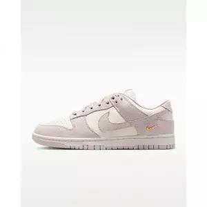 나이키 덩크 로우 스웨이드 여성 신발 - 세일/화이트/메탈릭 골드/펄 핑크 - IO4244-100
