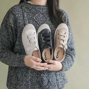 [eTV] 올리 탐탐 벨크로 큐빅 쿠션 스니커즈 3cm