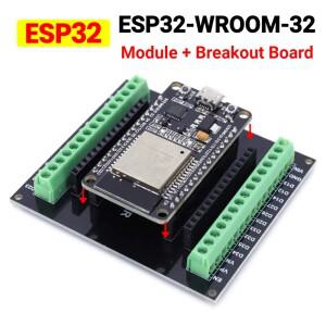 ESP32 개발 보드 와이파이  블루투스 모듈 듀얼 코어 NodeMCU-32S ESP32-WROOM-32D 32U 30 핀 초저전력 소