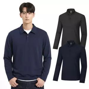 콜핑 남성 봄 하이쿨 냉감 흡습속건 등산 긴팔 카라 티셔츠 1542TK349M