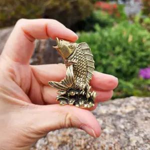 성공 재물운 황동 잉어 장식 개업 집들이 선물 엔틱품 소품 카페품 거실품 침실품 인테리어품 장식품 메탈