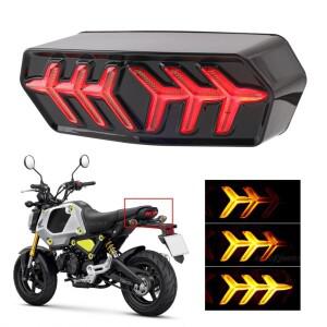 훈제 LED 테일 브레이크 라이트 Honda GROM MSX125 CB650F CTXN700 바이크 오토바이 액세서리 용 통합 순차