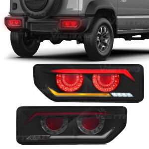 Suzuki Jimny 용 LED 테일 램프 어셈블리  -2024 후면 경고 브레이크 라이트 다이나믹 턴 시그널 미등 자동