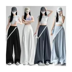 여성 바지 투피스 슬리퍼 하이웨스트 정장 와이드 블레이저 레이스 BE1