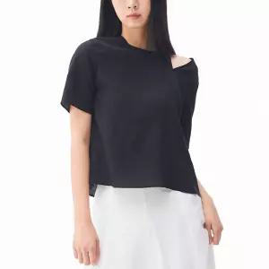 [미쏘] 넥 포인트 블라우스 (MIWBWD816B-T)