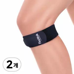 플렉시워크 무릎보호대 슬개골 슬개건 고탄력실리콘 FREE 2개세트