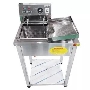 대신전기산업 전기 업소용튀김기 스텐 1구 핫도그 선술집 튀기는기계
