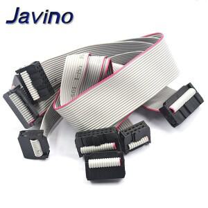 JTAG ISP 다운로드 케이블 그레이 플랫 리본 데이터 DC3 IDC 박스 헤더 2.54mm 피치 FC-6 핀 8 10 14 16 20