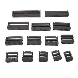 10Pcs FC 6810121416182024304050Pin 2.54mm 피치 암 헤더 IDC 소켓 커넥터 1.27mm 플랫 리본 케이블
