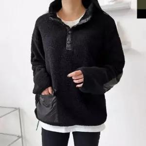 여성 데일리 양털 후리스 집업 뽀글이 맨투맨 겨울 점퍼