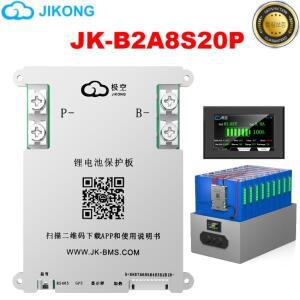 JK BMS 200A 지콩 JK-B2A8S20P 스마트 8S 24V 액티브 밸런싱 bms (리튬인산철리튬이온 배터리용) RS485 CAN
