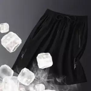 남성 여름 아이스 쿨링 반바지 밴딩 쿨팬츠 스포츠웨어 트레이닝 하프 팬츠