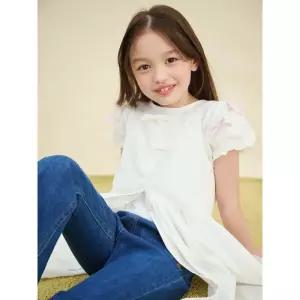 빈폴 BEANPOLE KIDS 아일렛 레이어드 민소매 원피스 - 아이보리
