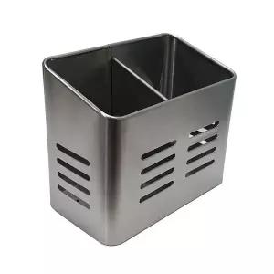 키친프리 스텐 사각 다용도통 수저꽂이 수저통