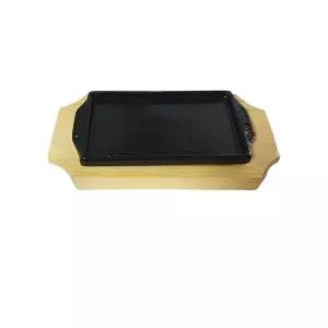 나무밑판 주물 신형사각 장어스테이크판 1호 스테이크팬