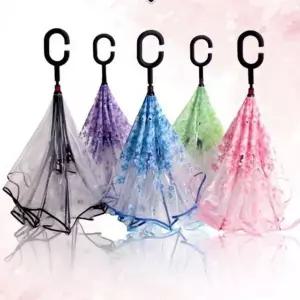 장우산 예쁜 벚꽃 거꾸로 투명 양산 우양산 우산 골프장우산