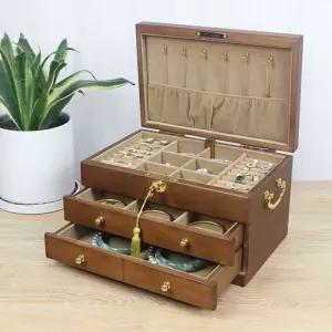 탁상 원목보석함 주얼리 쥬얼리 엔틱 시계 보관함 반지 악세사리 나무