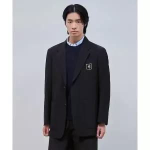 매장정품 BEANPOLE 빈폴 MEN [Reedition] 울 솔리드 셋업 재킷 블랙 BC4811S515 1115439