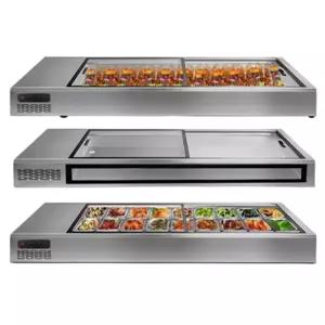 탁상형 업소용 토핑 냉장고 셀프바 베이커리 플랫타입 반찬