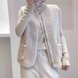 양털 후리스 여자 조끼 뽀글이 수면 베스트 퍼 SuL9+1dAm