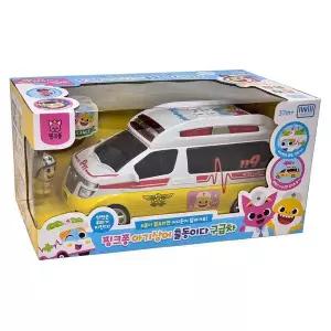 [에이치플러스몰]핑크퐁 아기상어 출동이다 구급차 자동차 장난감 미니카 선물