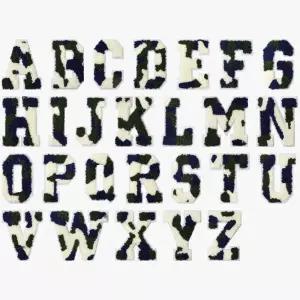 의류 패치 알파벳 세트 카모 열패치 리폼 옷리폼 자수 와펜