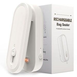 미니 백 씰러 및 커터 3가지 백용 마그네틱 스낵 휴대용 쿠키 기계 모드 헤비 씰 가방 플라스틱 디자인 히트 충전식 칩 듀티 1800mAh 열 씰링 걸이식