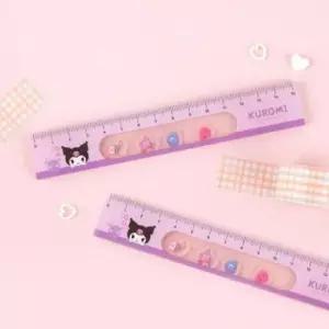 [문구] 산리오 캐릭터 자 쿠로미 15cm 40개 어린이 사무용