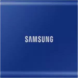 삼성 T7 포터블 SSD - 1TB USB 3.2 2세대 외장 인디고 블루(MU-PC1T0H/WW)