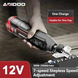 드릴날연마기 비트 무선 전기 체인톱 체인 연마기 드릴 미니 조각기 스프로킷 머신 파일 회전 12V